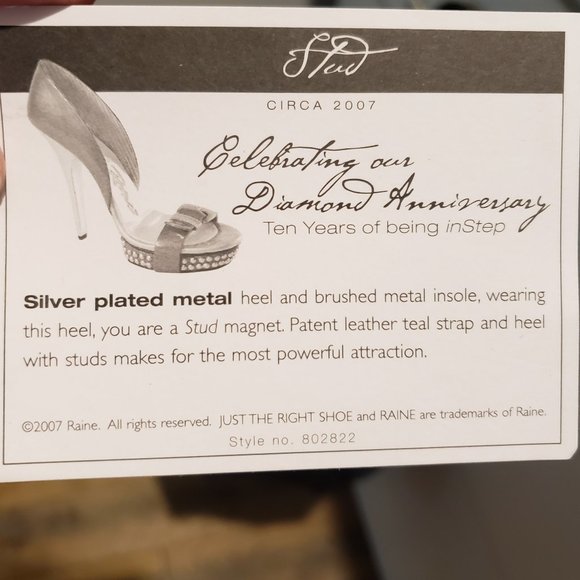**RARE** Just the Right Shoe, Stud, 802822, 2007 - Picture 5 of 10